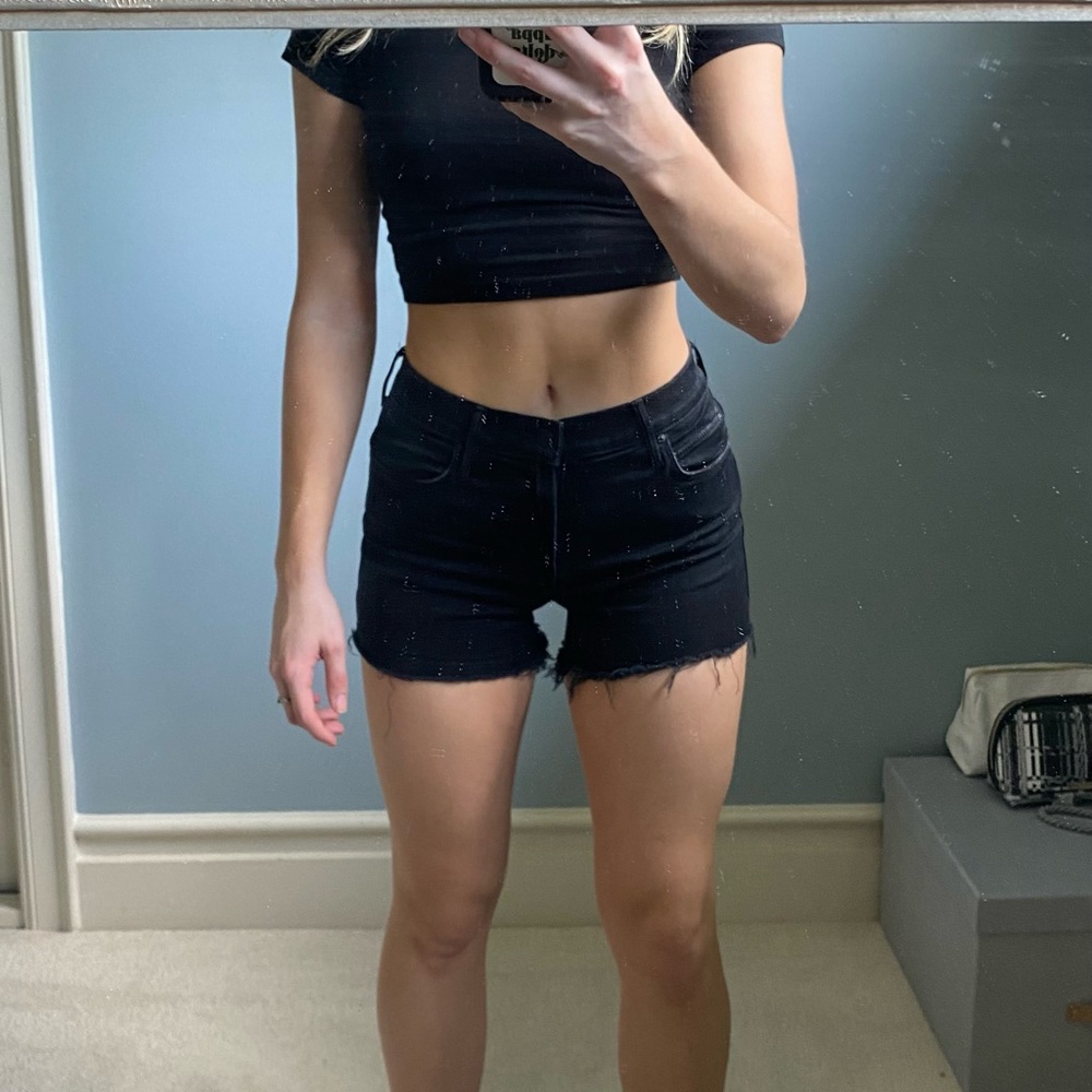 Mother jean shorts